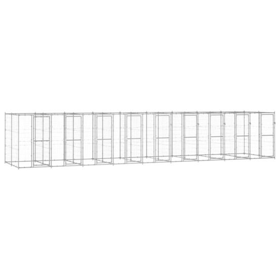 Chenil extérieur acier galvanisé 21,78 m²