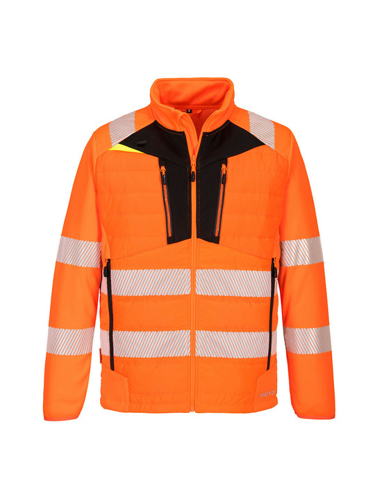 Veste hybride haute visibilité dx4 couleur : orange/noir taille s - portwest