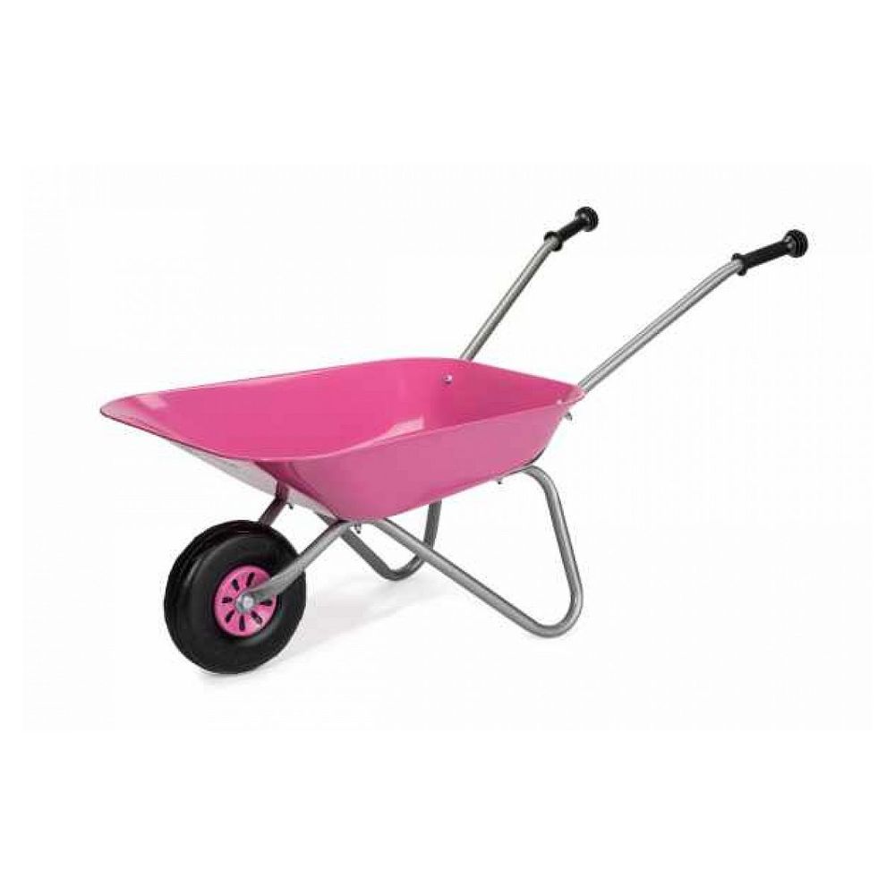 Brouette rose junior rollymetallschubkarre