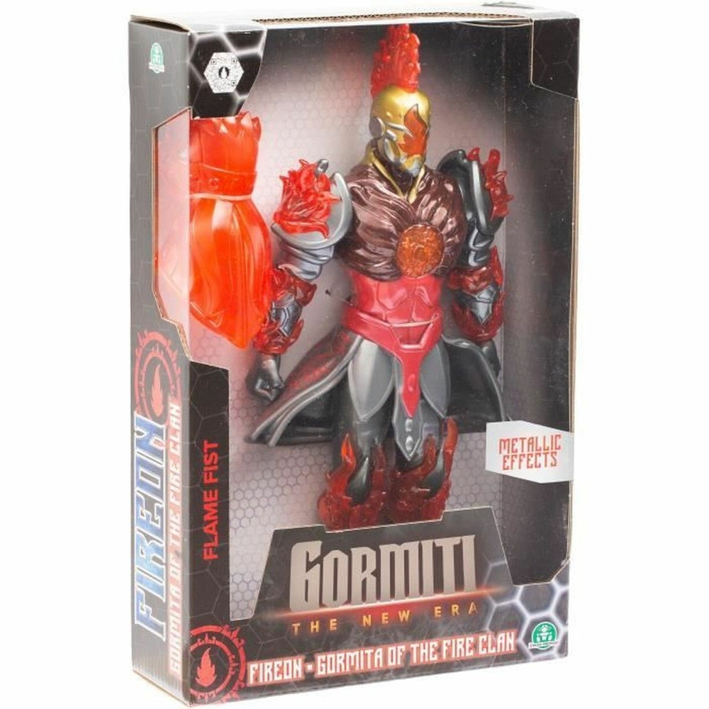 Figurine articulée gormiti avec arme modèle feu - 27 cm