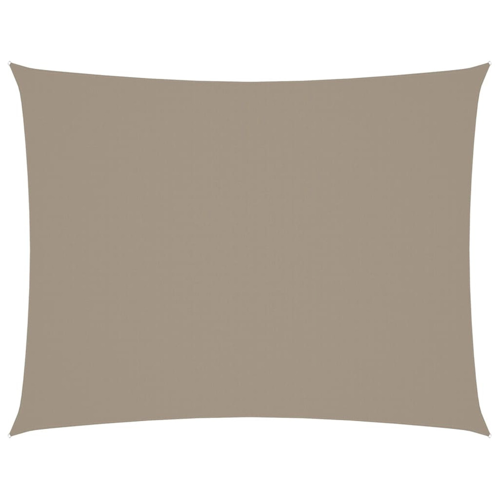 Voile de parasol tissu oxford rectangulaire 5x7 m taupe