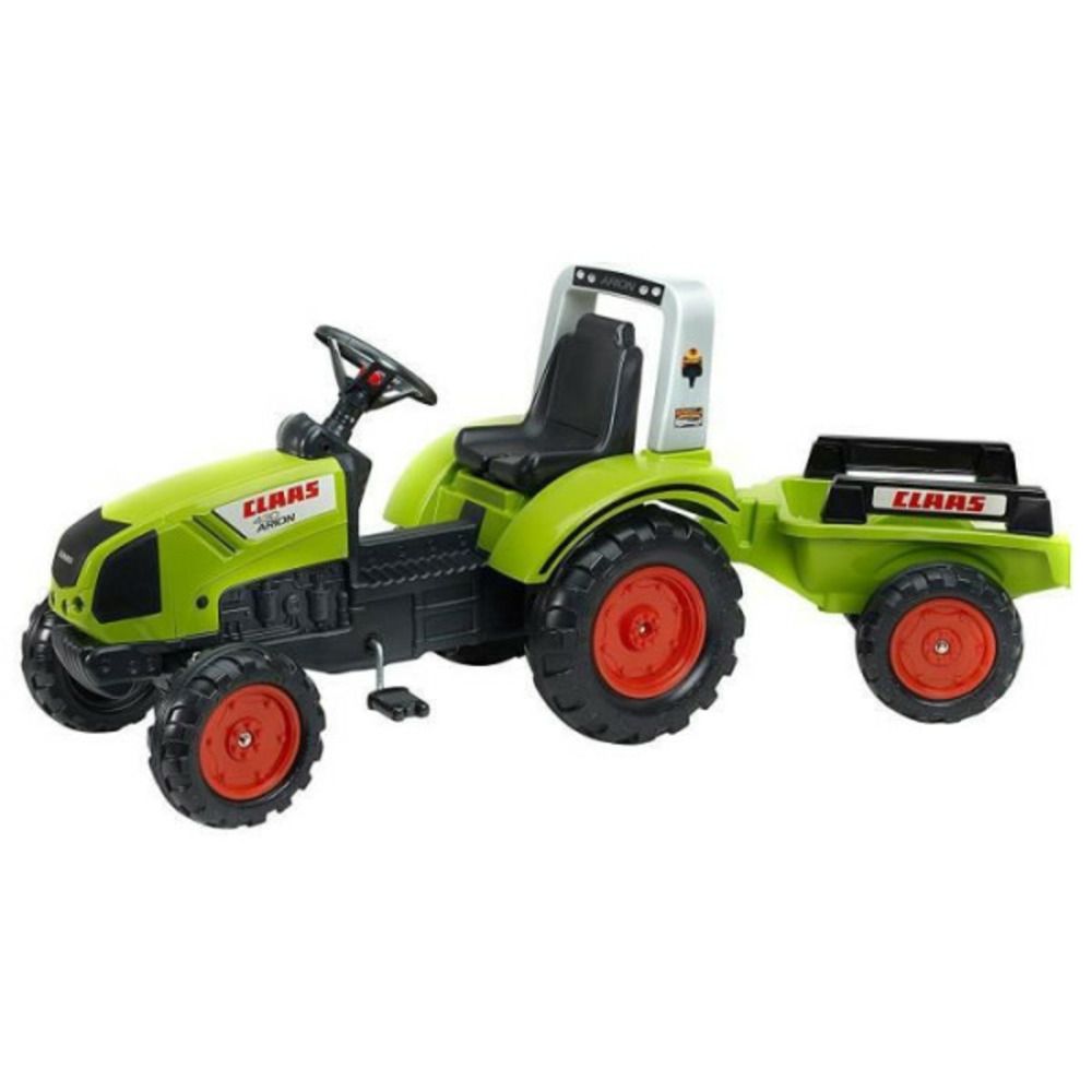 Tracteur a pédales - - claas - remorque - des 3 ans - 100% fabriqué en france - 60% de plastique recyclé