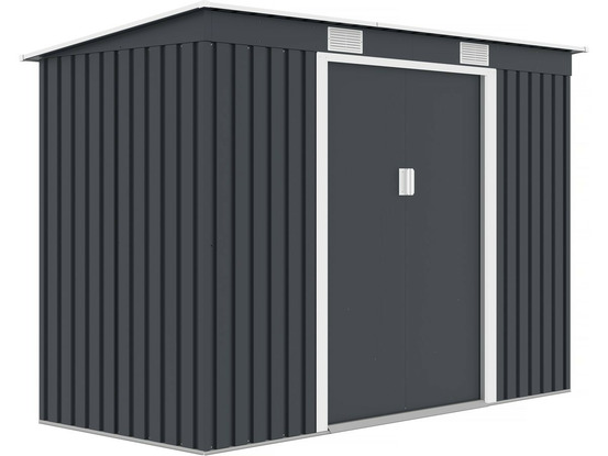 Abri de jardin métal monopente