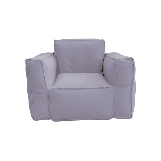 Canapé salon de jardin modulable 90x75x65cm gris