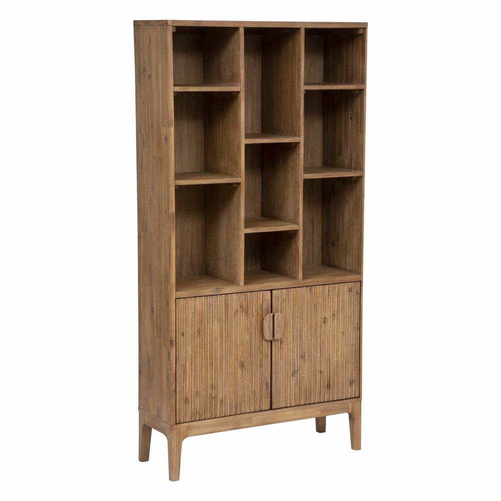 Bibliothèque 2 portes en bois sabor - beige