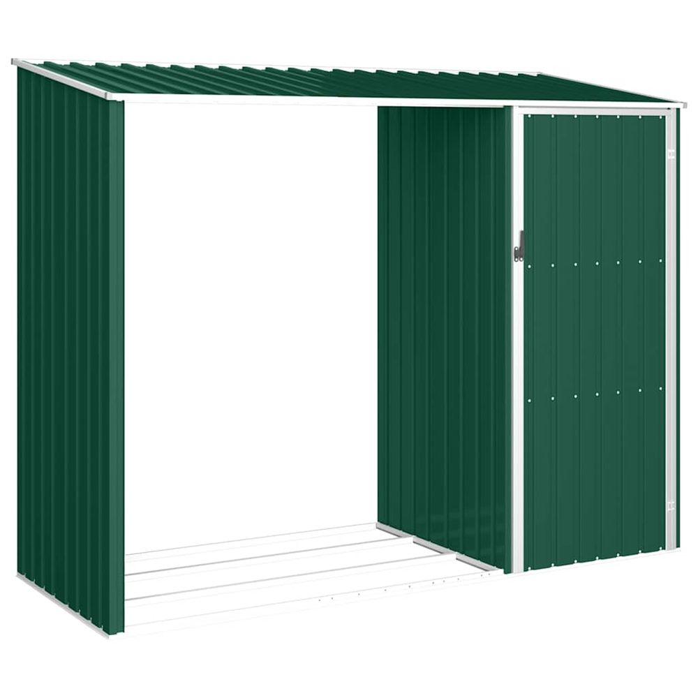 Abri Ã  bois de jardin Vert 245x98x159