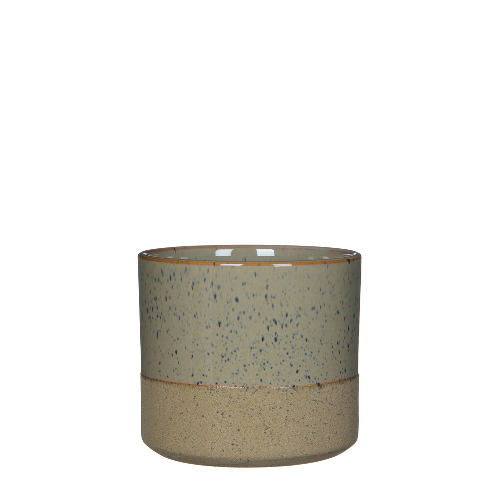 Mica decorations - cache-pot en céramique crème d18