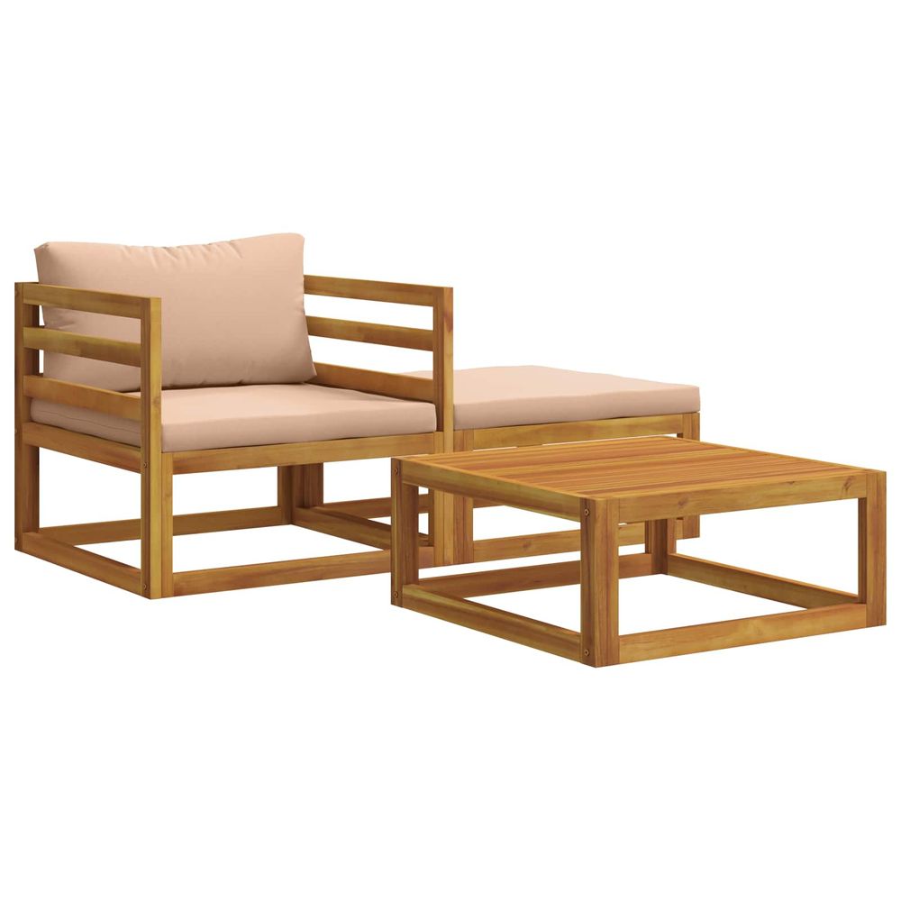 Ensemble de canapé modulable avec coussins 3 pc 2 place