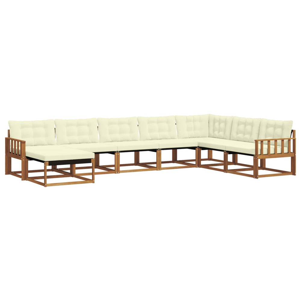 Ensemble de canapés d'extérieur 24 pcs naturel et crème