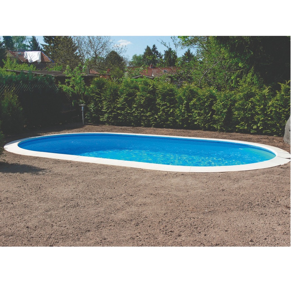 Piscine acier enterrée ovale en kit 7mx3.5mx1.5m - wm248