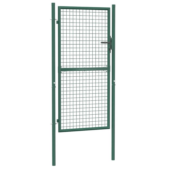 Portail de clôture en acier 100x175 cm vert