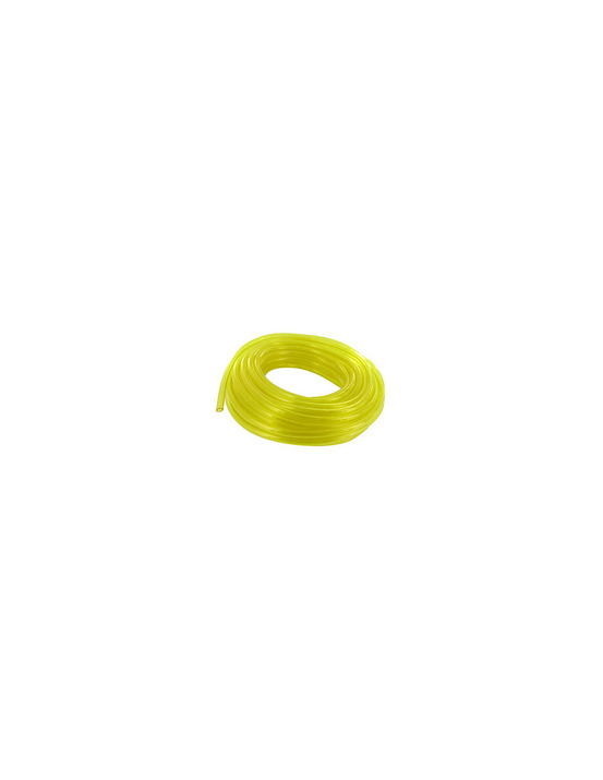 Durite jaune translucide ''spéciale carburant''. L: 15m ø int:.: 6.5mm ø: ext.: 9.5mm.
