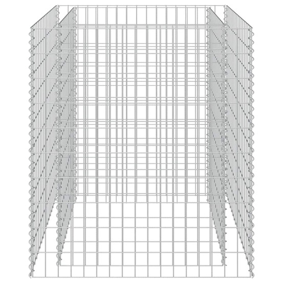 Lit surélevé à gabion acier galvanisé 90x90x100 cm