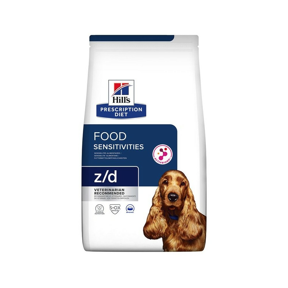 Croquettes chien adult prescription diets z/d food sensitivities - hill's 3 kg