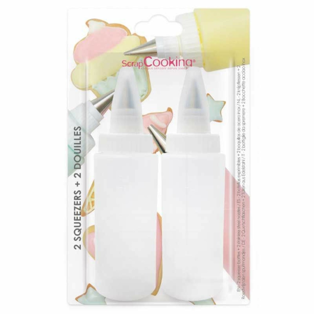 2 squeezers et 2 douilles à glacage