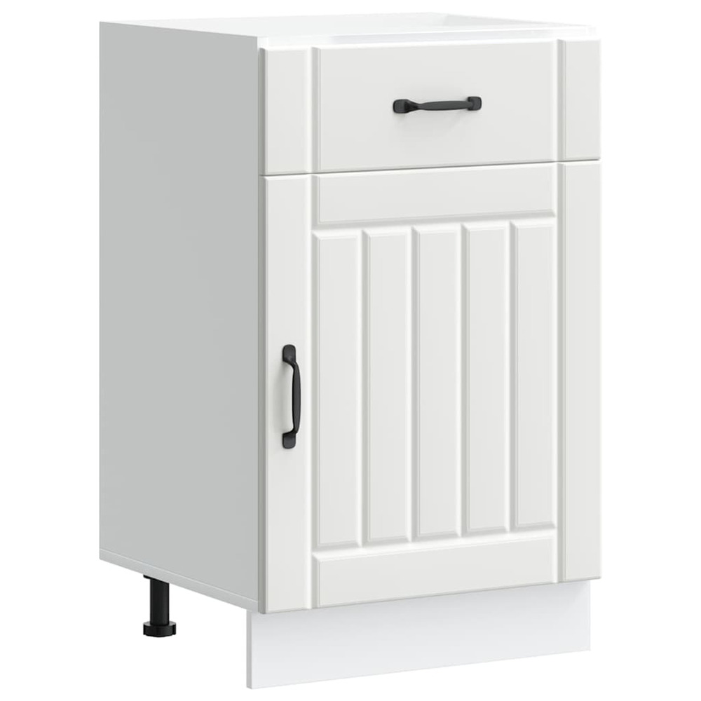 Armoire de cuisine lucca blanc bois d'ingénierie