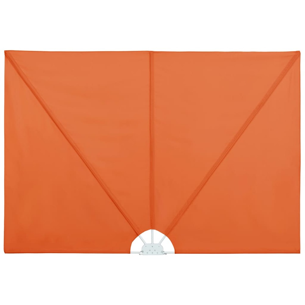 Auvent latéral pliable de terrasse terre cuite 400 x 200 cm