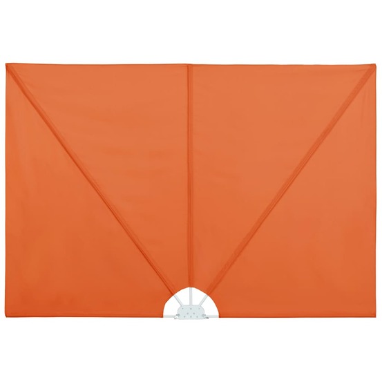 Auvent latéral pliable de terrasse terre cuite 400 x 200 cm