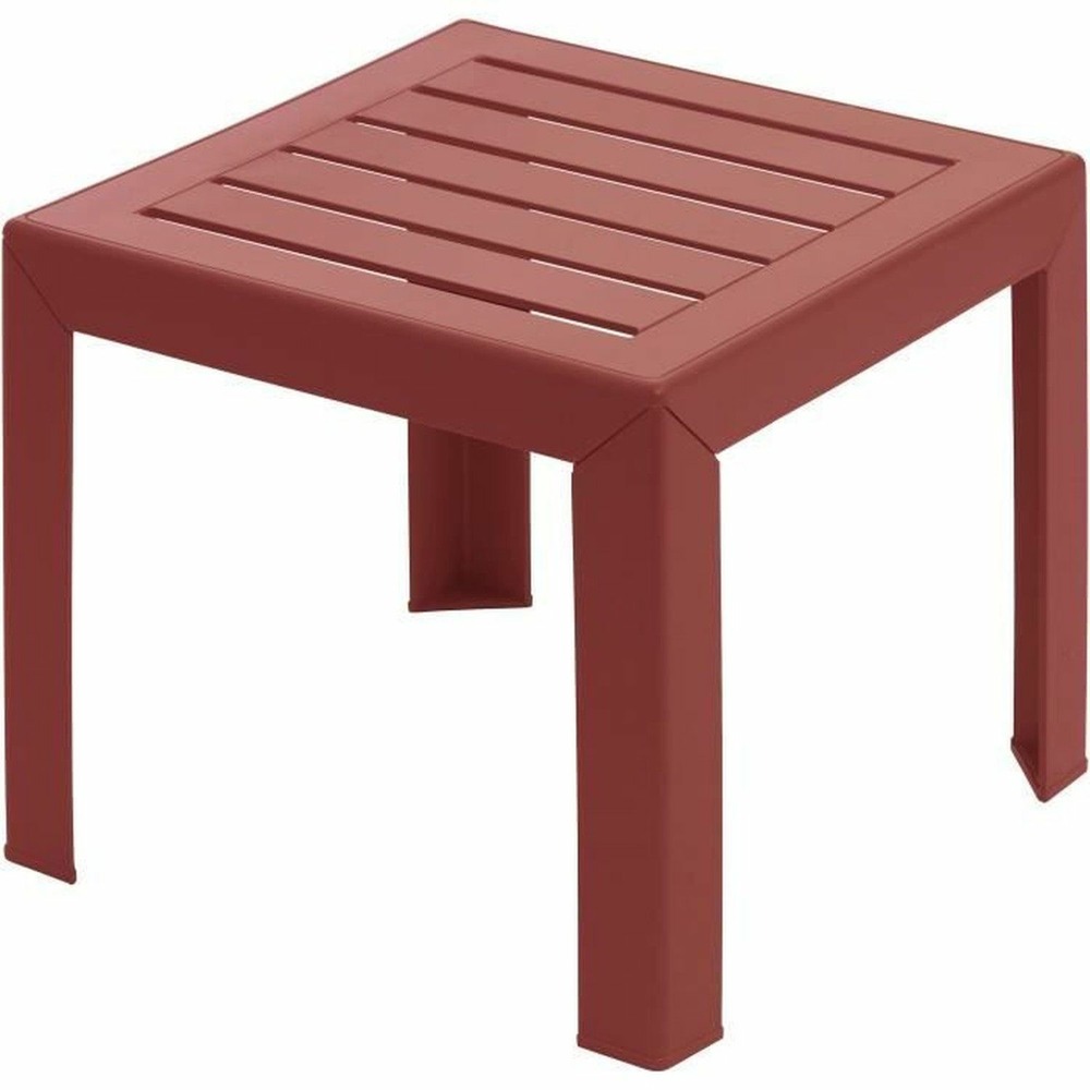 Table basse - - miami - 40x40x41cm - rouge bossa nova
