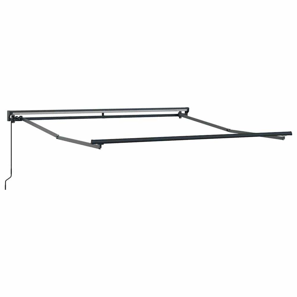 Cadre de auvent manuel 3 x 2,5 m anthracite