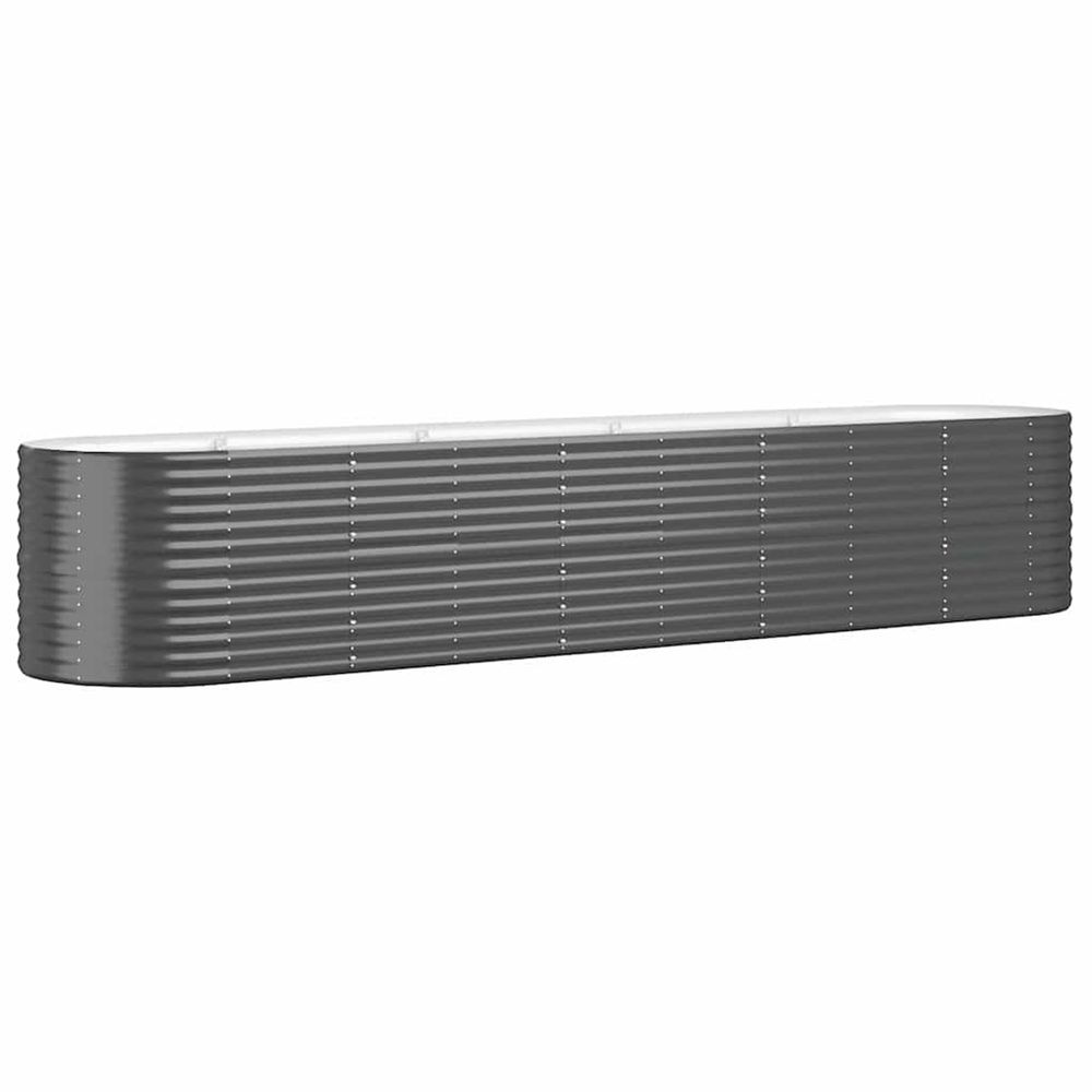 Lit surélevé de jardin acier galvanisé anthracite