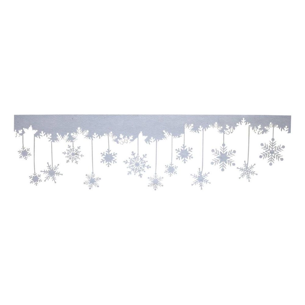 Bandeau de neige motif père noël 33,5 cm x 1,20 m
