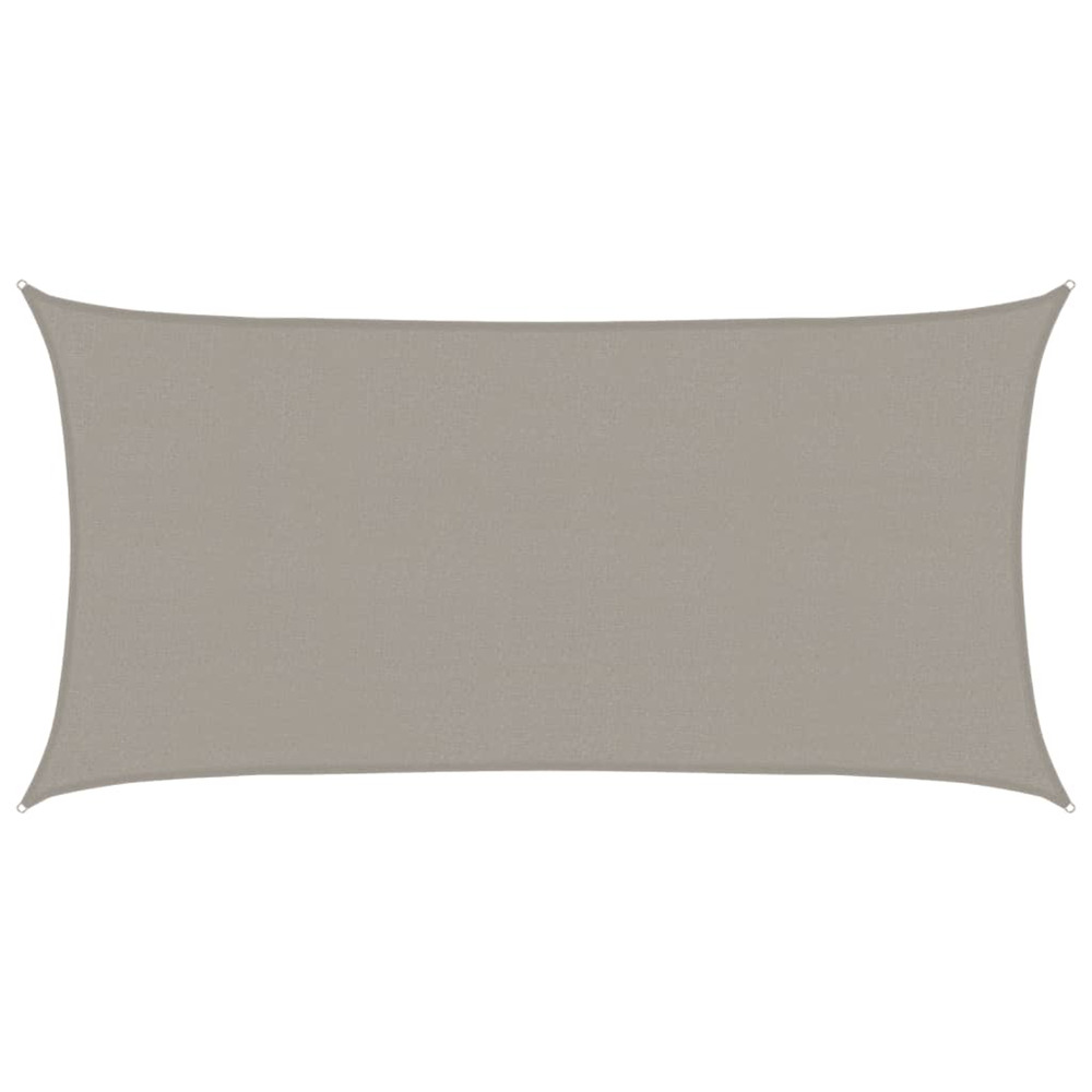 Voile d'ombrage 160 g/m² rectangulaire gris clair 2x4 m pehd
