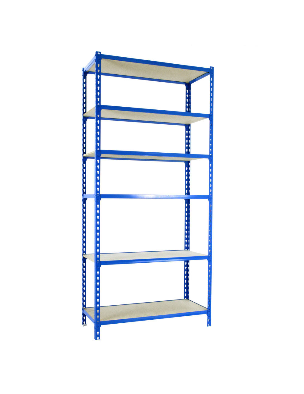 Etagère légère sans vis maderclick 6/500 bleu/bois bleu/bois 2500x900x500 - simonrack