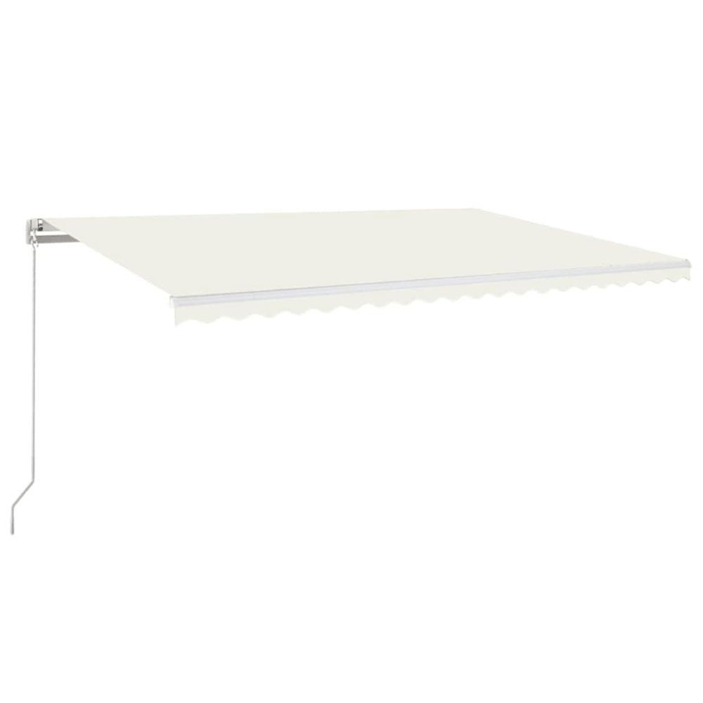 Auvent manuel rétractable 500x350 cm crème
