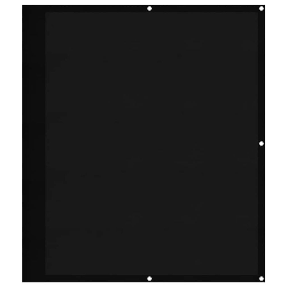 Écran de balcon noir 120x800 cm 100% polyester oxford