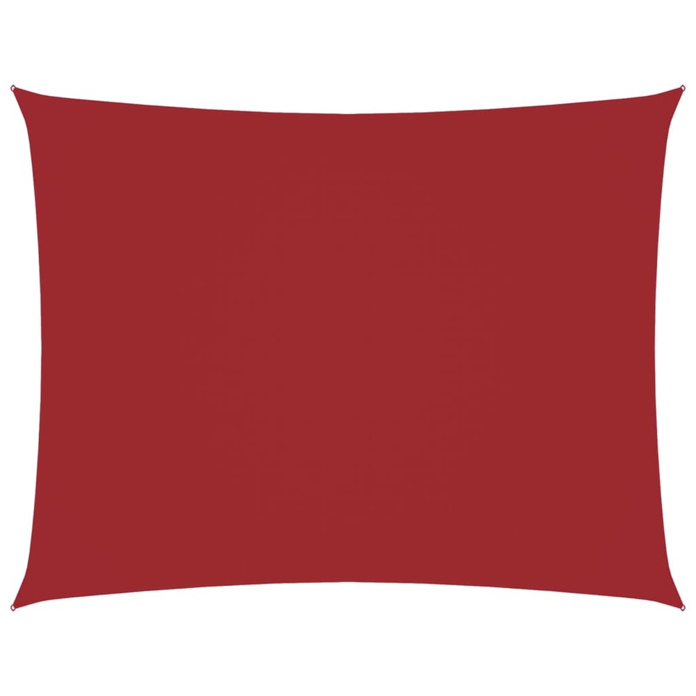 Voile de parasol tissu oxford rectangulaire 3,5x4,5 m rouge