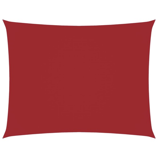 Voile de parasol tissu oxford rectangulaire 3,5x4,5 m rouge