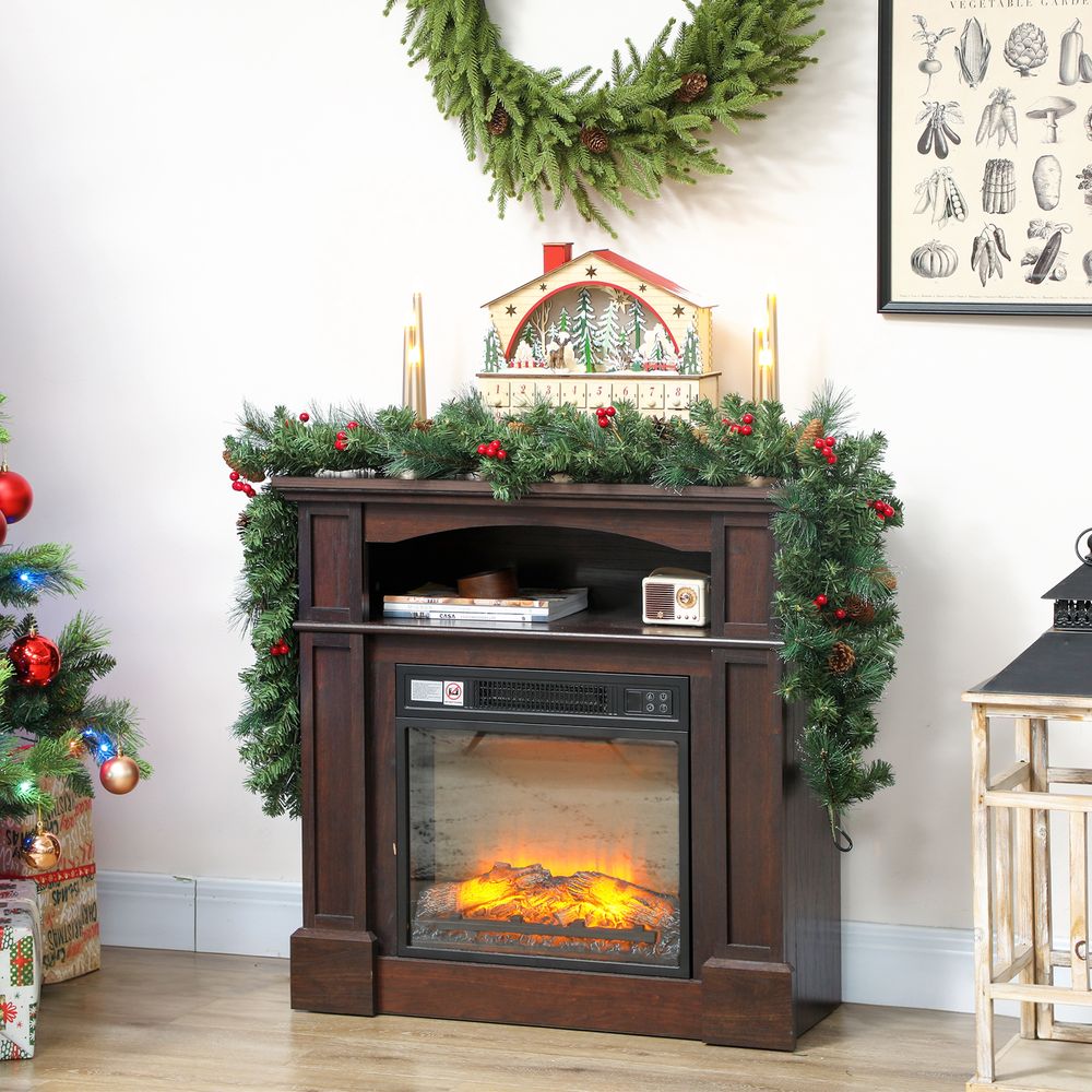 Guirlande de noël artificielle en plastique vert 180 cm
