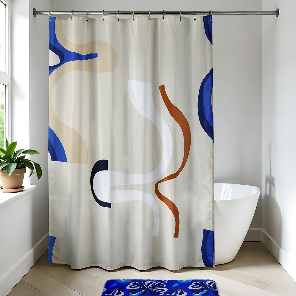 Rideau de douche polyester 180x200 cm - signature