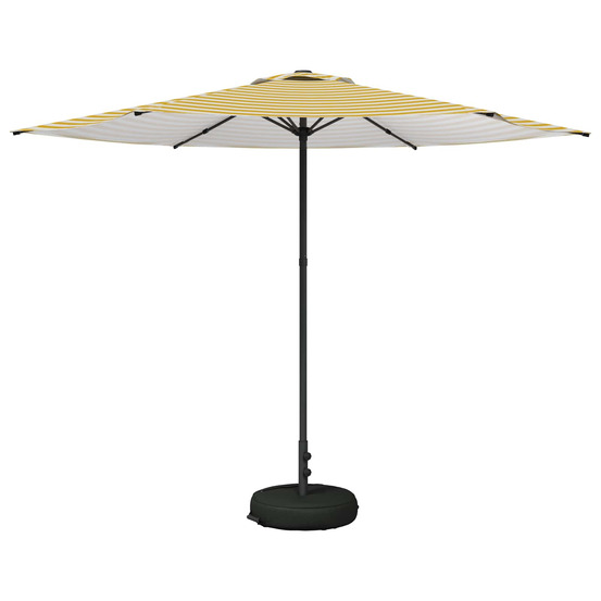 Parasol de jardin avec base 300 x 300 cm polyester