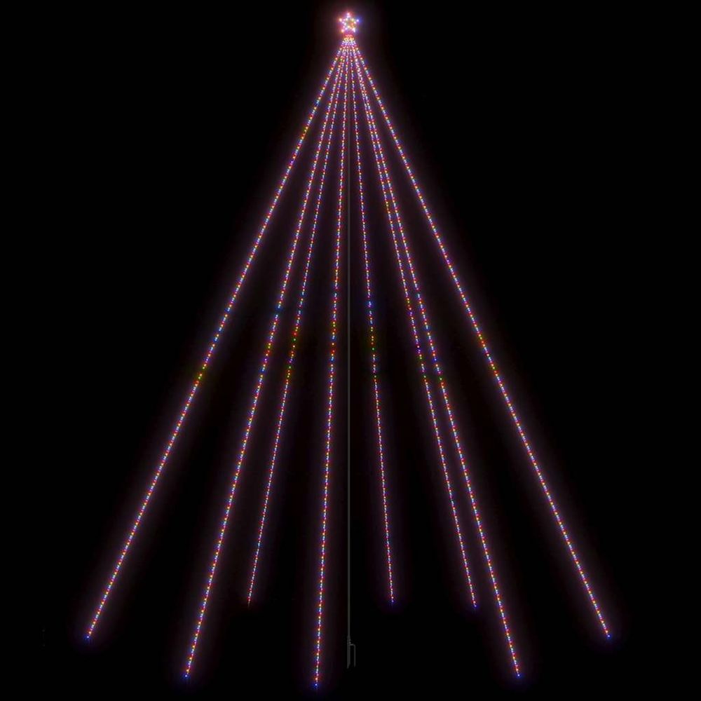 Sapin de noël à led int/extérieur 1300 led colorées 8 m