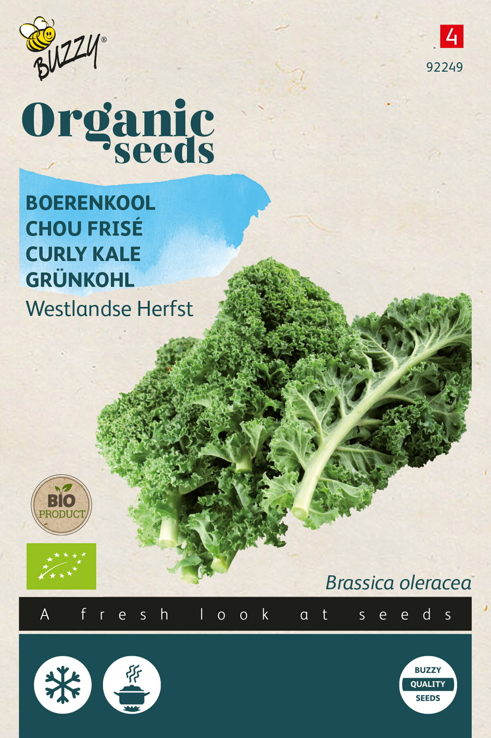 Buzzy organic chou frisé westlandse herfst (bio) - ca. 0,4 gr