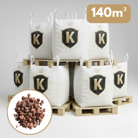 Galet marbre rose 25/40 mm – pack 7 big bag +/- 1,5t – 140 m²
