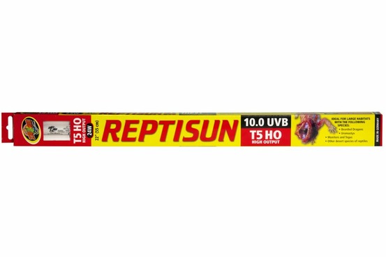 Repti sun 10.0 t5 24 w - tube t5 uvb 55 cm - tube d'éclairage t5 pour terrarium destiné aux reptiles (lézards, tortues)