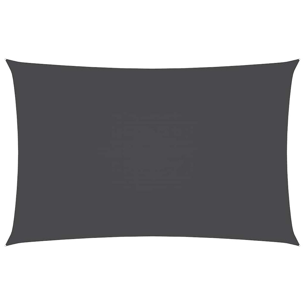 Voile de parasol tissu oxford rectangulaire 5x8 m anthracite