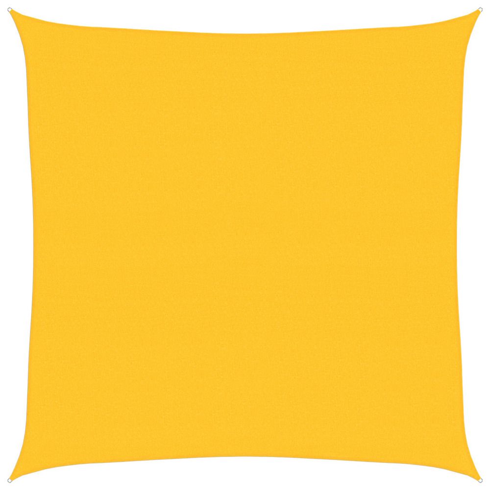 Voile d'ombrage 160 g/m² carré jaune 6x6 m pehd