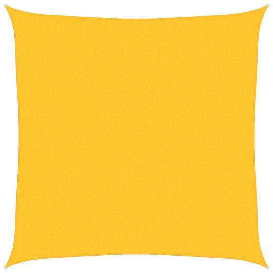 Voile d'ombrage 160 g/m² carré jaune 6x6 m pehd