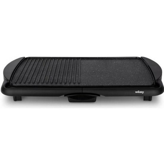Plancha electrique - planche - sto52 - surface cuisson 52x27cm - température réglable - revetement anti-adhésif - 2000w