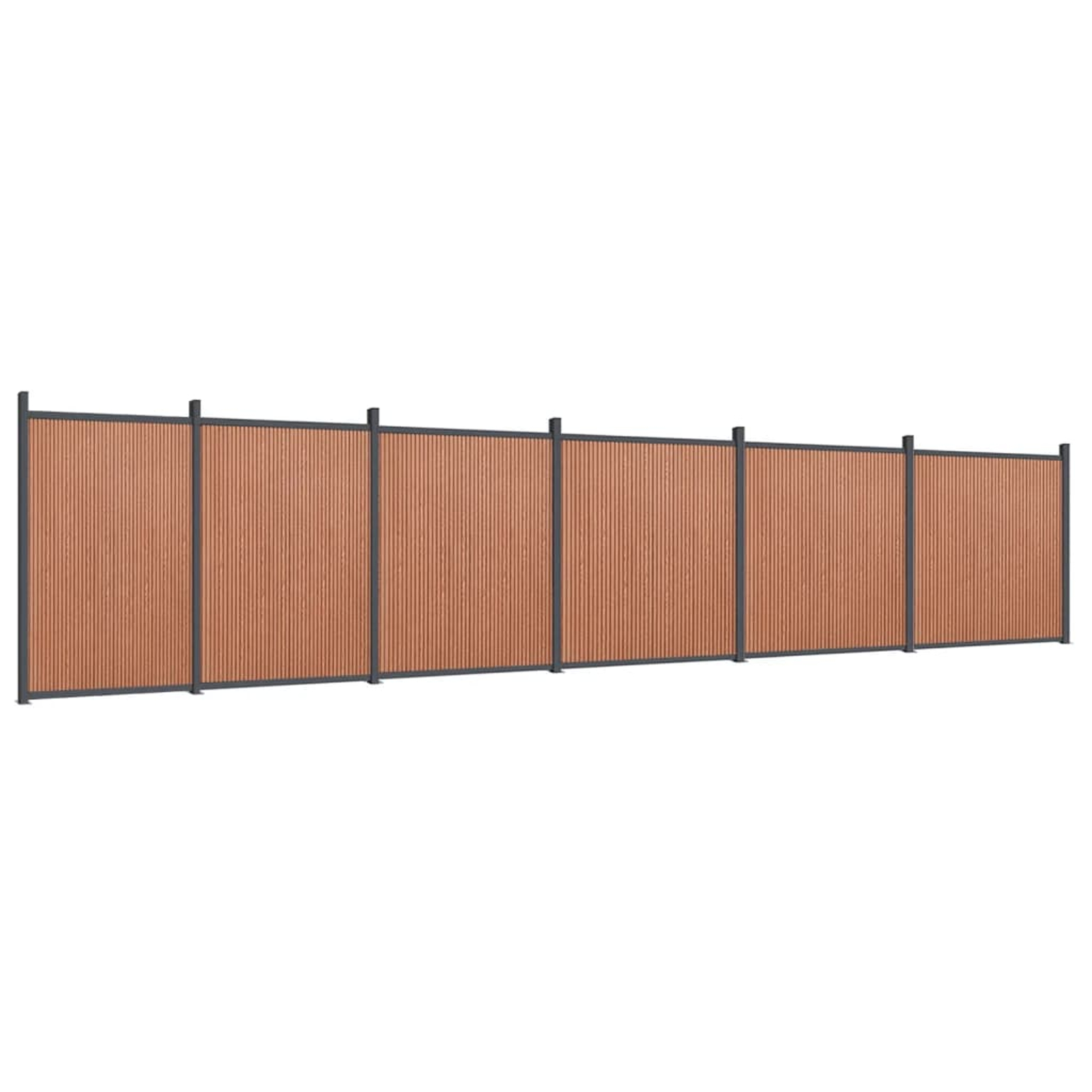 Panneau de clôture marron 1045x186 cm wpc