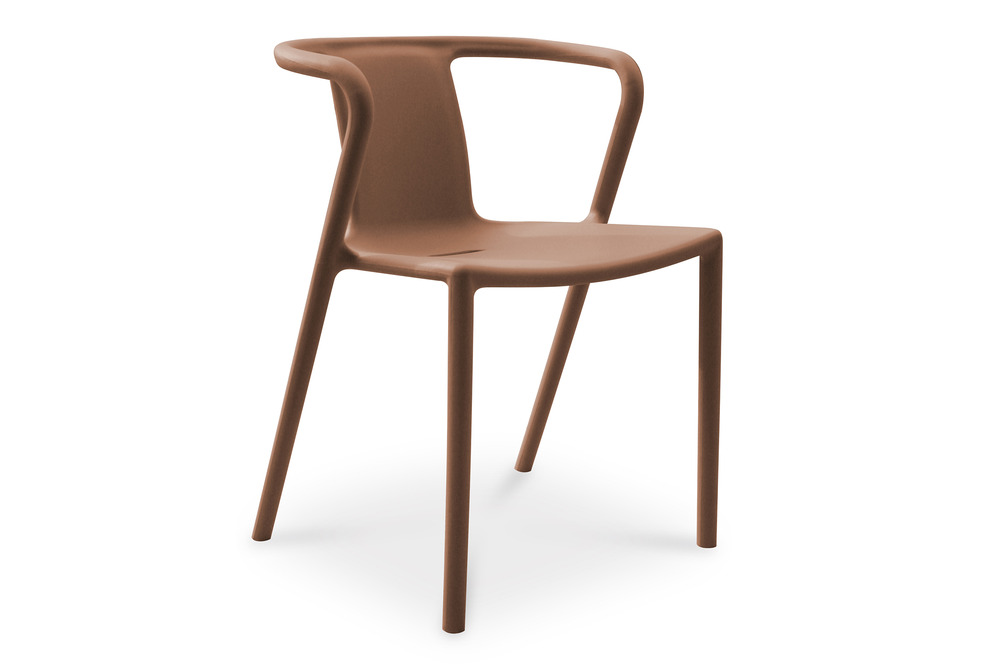 Fauteuil de jardin diego en polypropylène terracotta