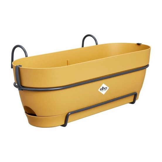 Planteur rectangle vibia - plastique - réservoir - ø50 - jaune miel