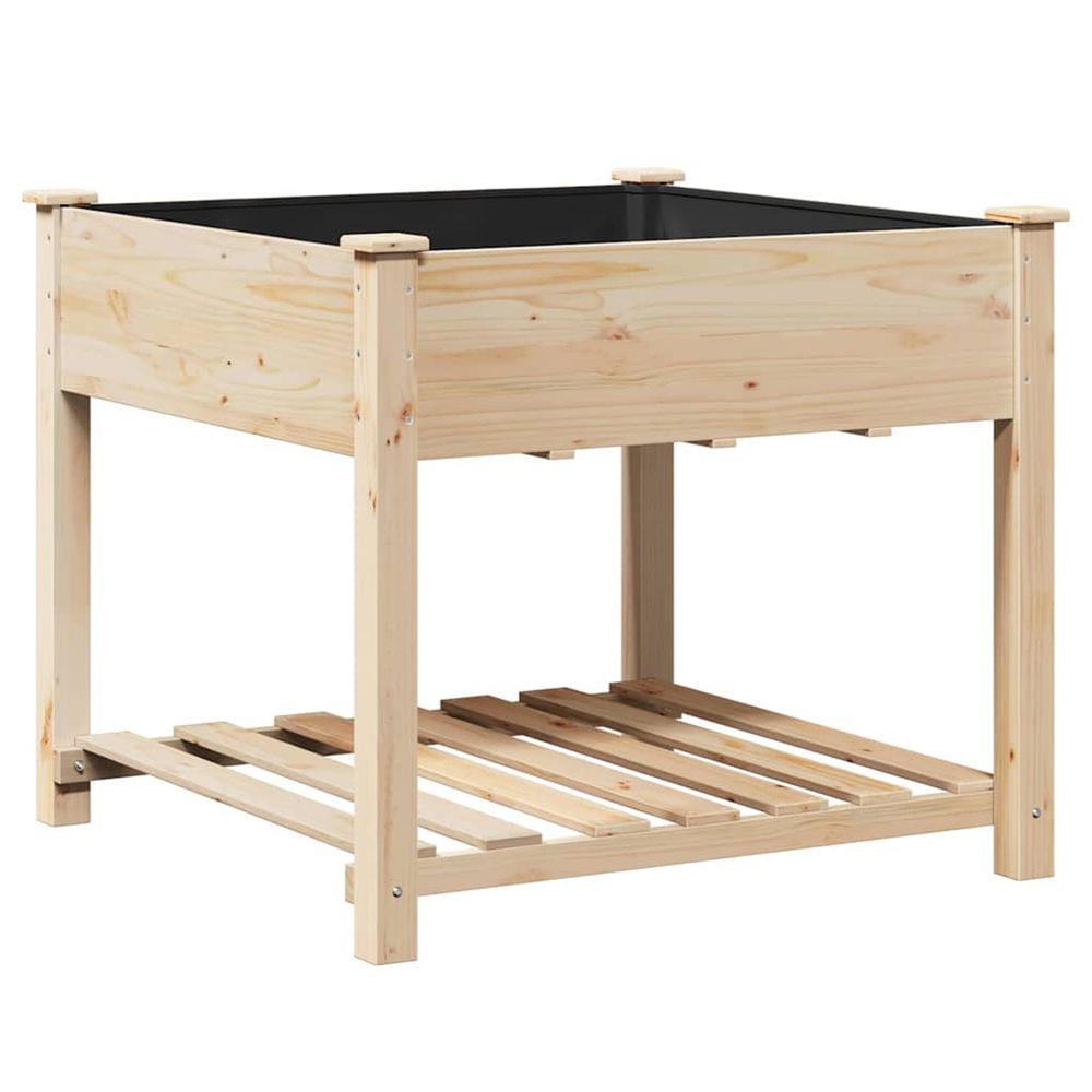 Cache-pot de jardin beige 90 x 90 x 76,5 cm