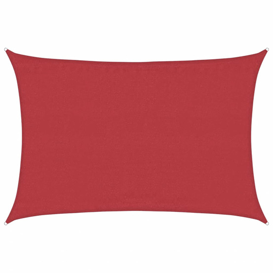 Voile d'ombrage 160 g/m² rouge 3,5x5 m pehd