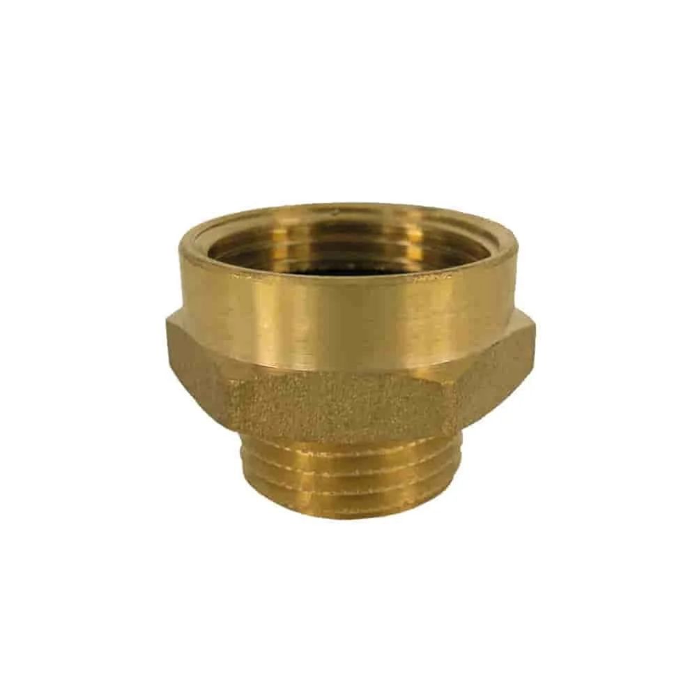 Raccord laiton double mamelon fileté 1' ag x 1 1/4' ig