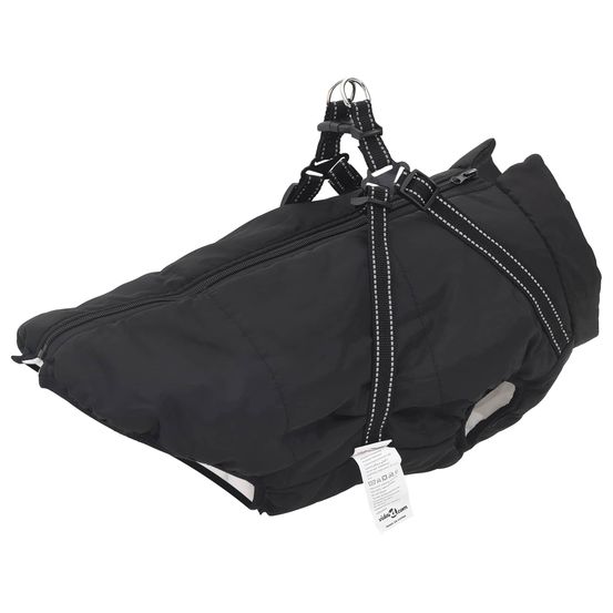 Manteau pour chien noir l68 fleece et polyester